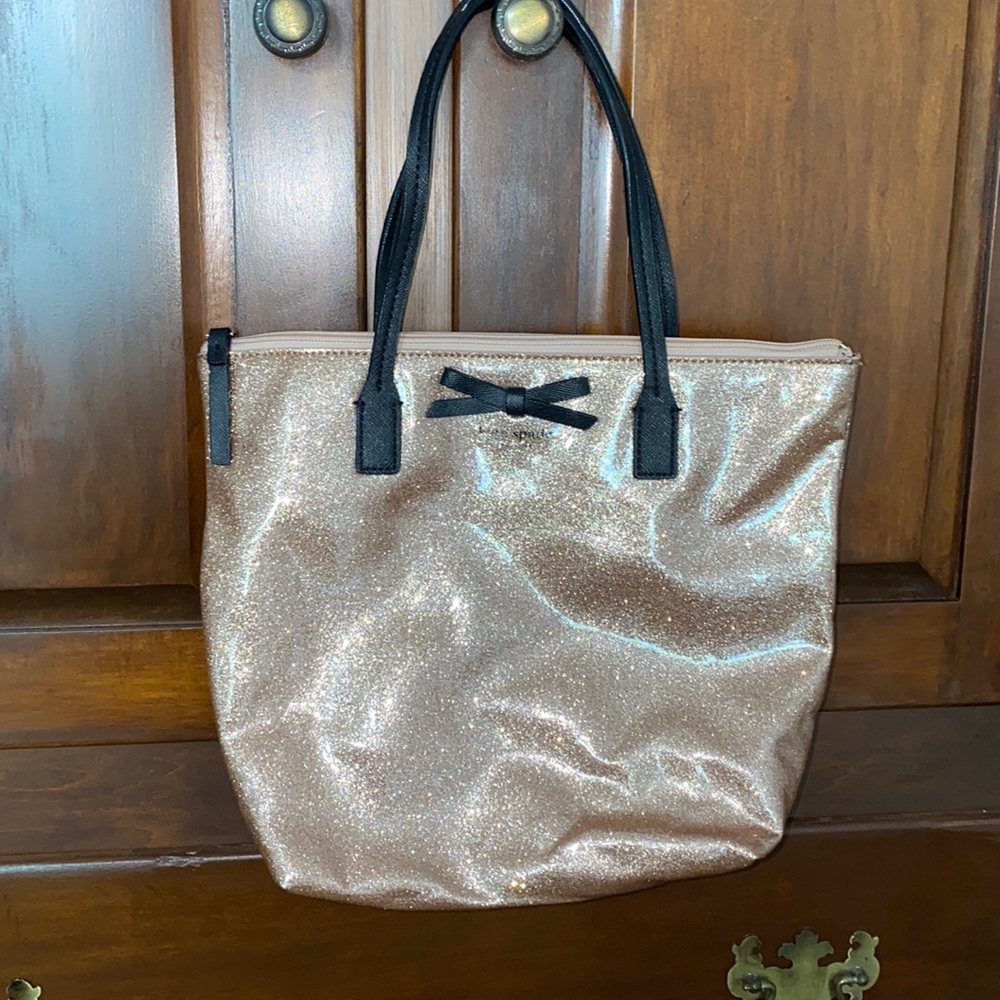 Kate Spade gold shimmery purse